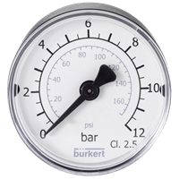 TAU001 Bourdon Tube Pressure Gauge